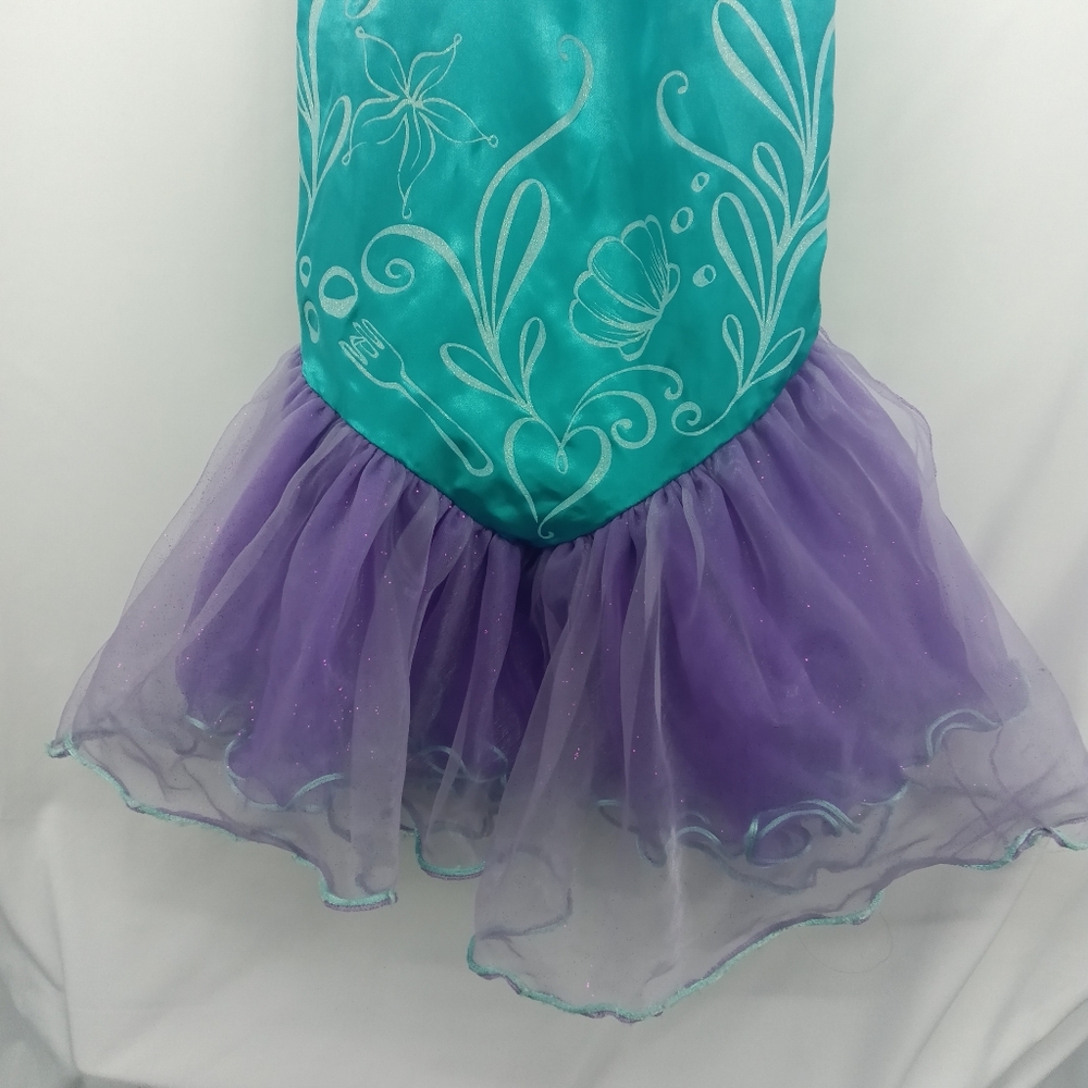 Disney The Little Mermaid Ariel Costume Dress Halloween Girls Size Small (4-6) - Picture 4 of 10